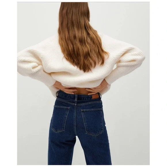 MANGO Women's Turtleneck Knitted Sweater Size L - Picture 3 of 9